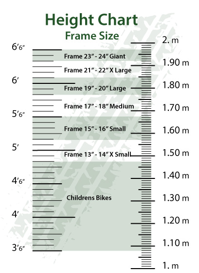 bike frame sizes